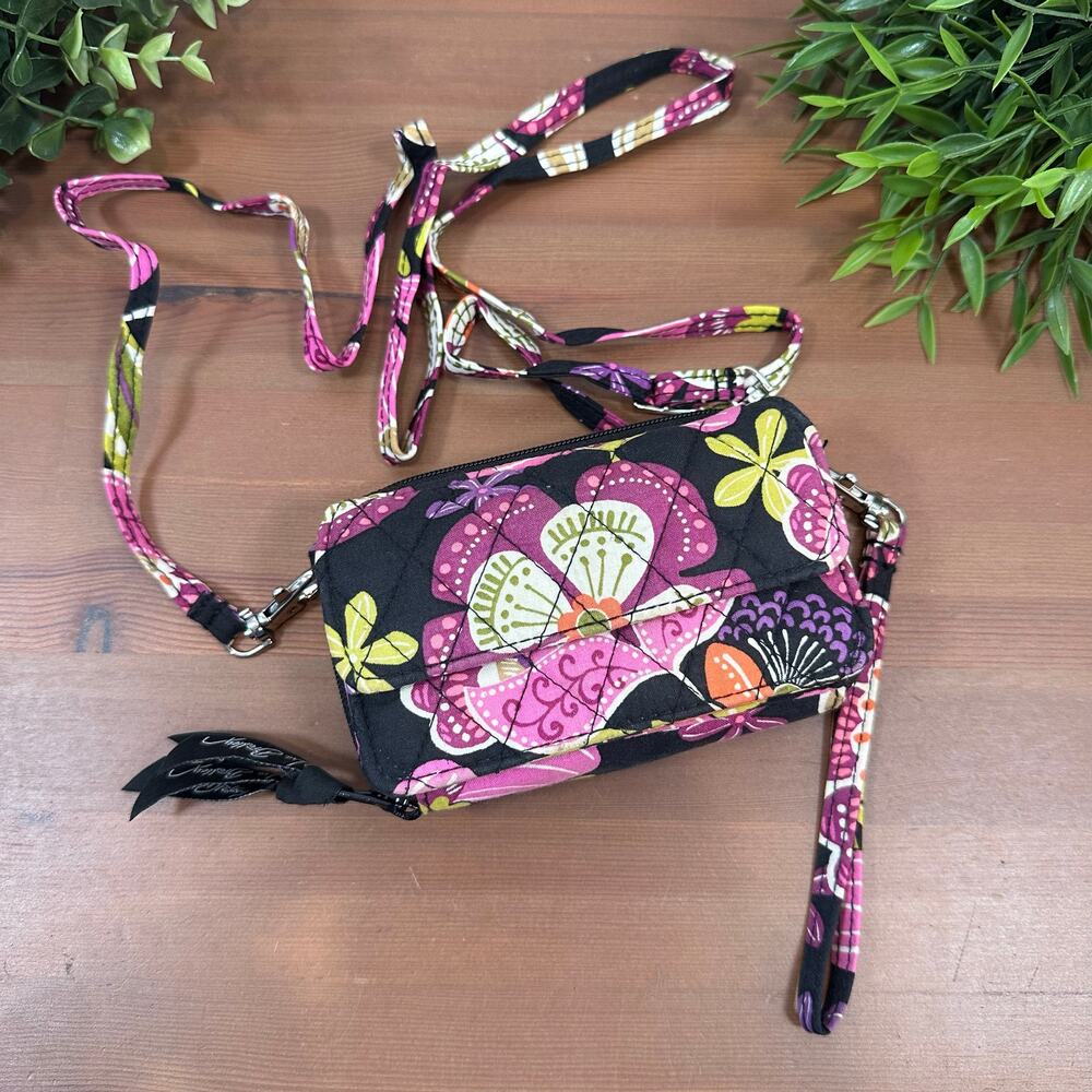 Vera Bradley Women's Floral Crossbody Wallet Bag